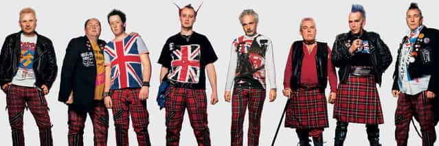 Sex Pistols fans. (Photo by James Mollison)
