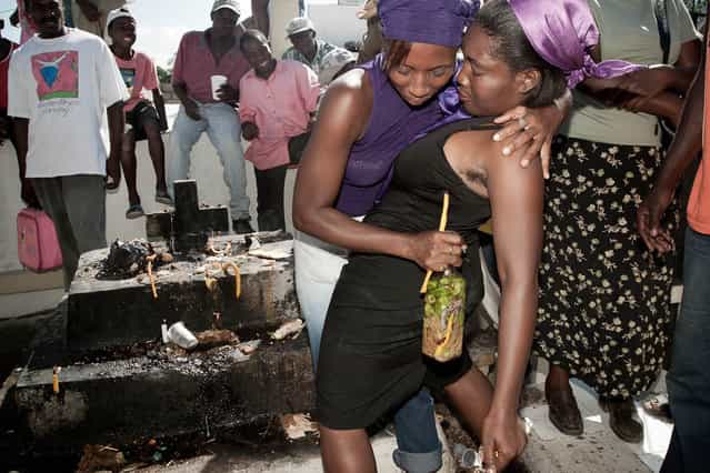 Port-au-Prince, Haiti. All Souls’ Day in Petion-Ville cemetery in November 2003. (Photo by Jean-Claude Coutausse)
