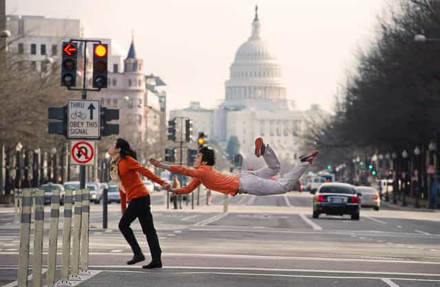 [Dancers Among Us]: Washington, DC – Sun Chong, with his mother. (Photo by Jordan Matter)