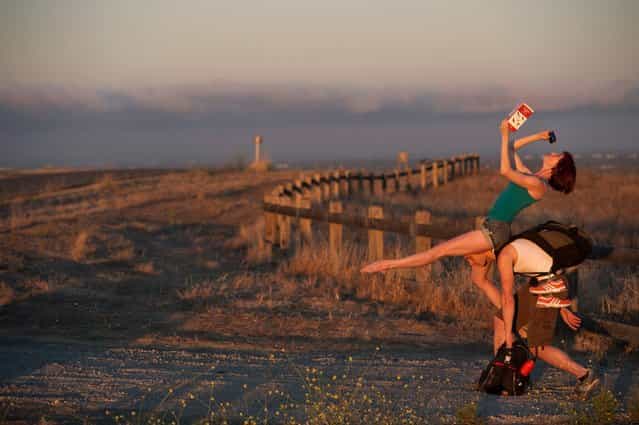 [Dancers Among Us]: Stanford University, CA – Ryan Smith and Wendy Rein. (Photo by Jordan Matter)