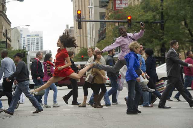 [Dancers Among Us]: Chicago – Angela Dice and Demetrius McClendon. (Photo by Jordan Matter)