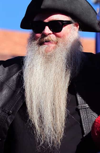 Long beards and moustaches were a common sight at the championships. (Photo by Frederic J. Brown/AFP Photo)