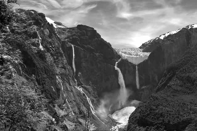 [Ventisquero Colgante Falls, Chile]. (Photo and comment by Dario Caballes/National Geographic Photo Contest via The Atlantic)