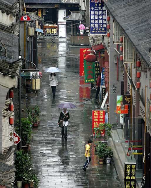 The view from Xi'an's city wall. (Photo by Mark Edelson/The Palm Beach Post)