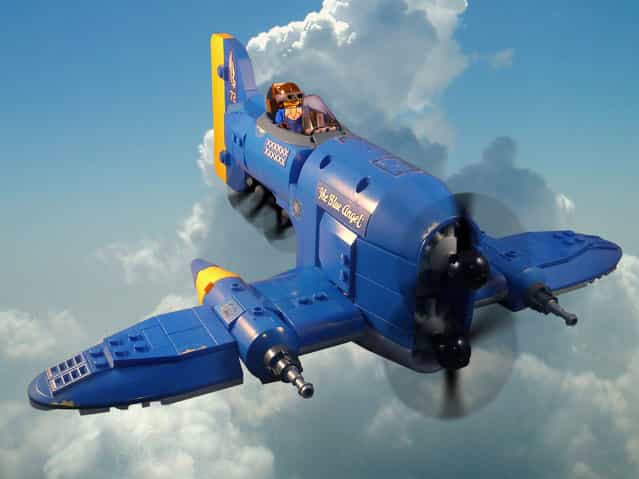 [Flying Ace Veronica Andrews in her P-21 Avenger, the Blue Angel]. (Jon Hall)