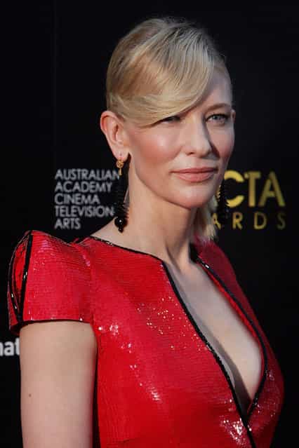 Cate Blanchett arrives at the 2nd Annual AACTA Awards at The Star on January 30, 2013 in Sydney, Australia. (Photo by Lisa Maree Williams)