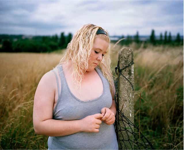 [A girl named only as Chelsea at a charity for obese youngsters]. Taylor Wessing photographic portrait prize 2010. (Photo by Abbie Trayler-Smith)