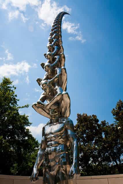 [Karma] by Do-Ho Suh. Sydney and Walda Besthoff Sculpture Garden, New Orleans Museum of Art, New Orleans, LA. (Photo by Alan Teo)