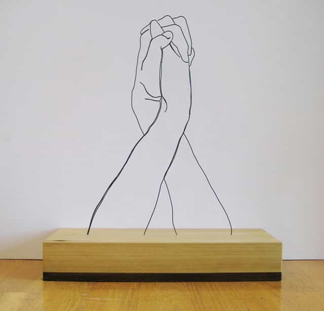 Gavin Worth's Steel Wire Sculptures