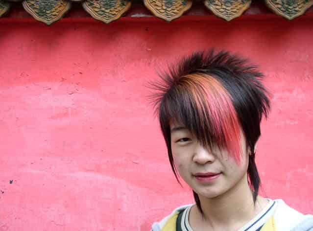 Hipster from Hunan's capital city, Changsha. (Photo by Tom Carter/The Atlantic)