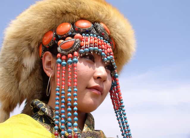 Mongolian woman from Gegentala, Inner Mongolia. (Photo by Tom Carter/The Atlantic)