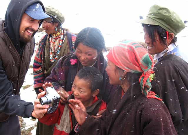 Photographer Tom Carter in Kham, eastern Tibet. (Photo by Tom Carter/The Atlantic)