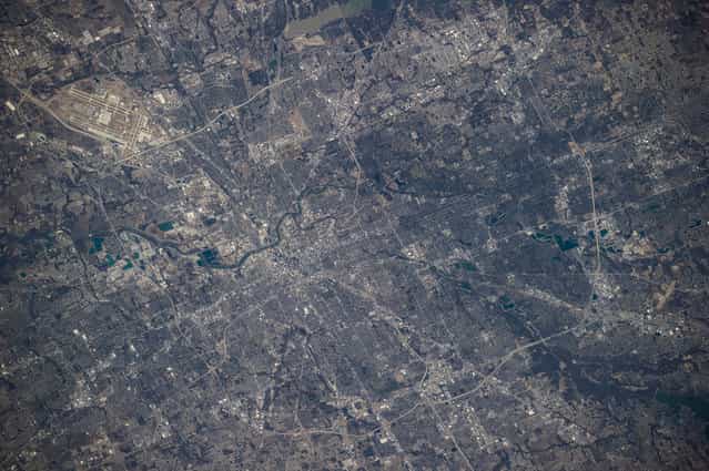 One of the Expedition 34 crew members took advantage of clear skies over Indianapolis, Indiana on February 25, 2013, and captured this image of the capital city from a point some 240 miles above Earth. (Photo by NASA/The Atlantic)