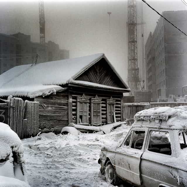 January 2013. A scene in Yakutsk, Siberia, the coldest city in the world. (Photo by Steeve Iuncker/Agence VU)