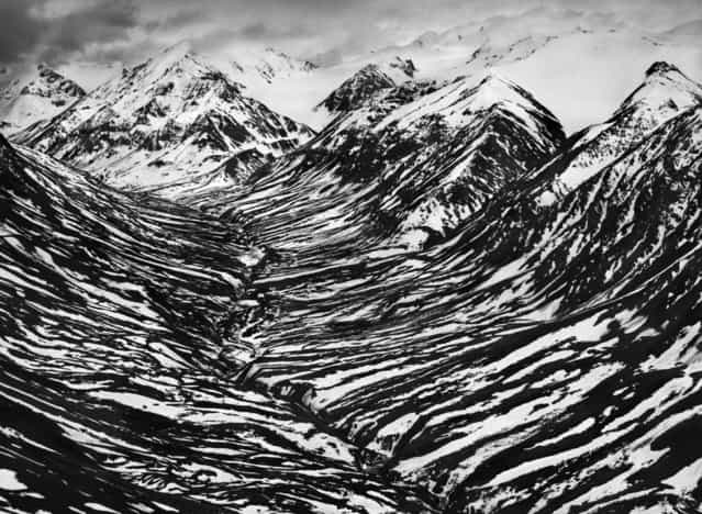 Big Horn Creek in Kluane National Park and Reserve, located in a nearly inaccessible region of Canada’s Yukon Territory, near the border with Alaska. (Photo by Sebastião Salgado/Amazonas/Contact Press Images)