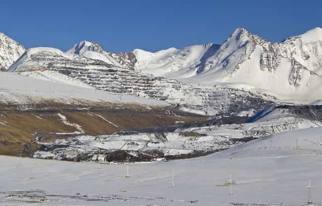 Kumtor, Kyrgyzstan’s largest gold asset. March 14, 2013; Tien Shan mountains, Kyrgyzstan. (Photo by Shamil Zhumatov/Reuters)