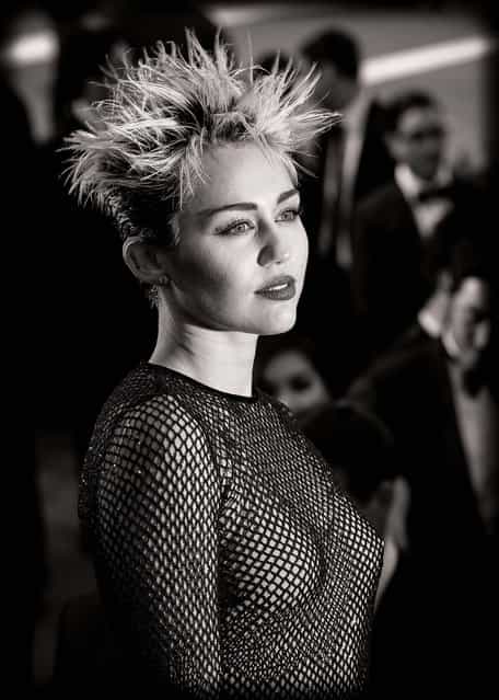 Miley Cyrus attends the Costume Institute Gala for the [Punk: Chaos to Couture] exhibition. (Photo by Andrew H. Walker)