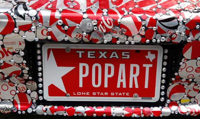An art car is seen on Allen Parkway during the 26th Annual Houston Art Car Parade on May 11, 2013 in Houston, Texas. (Photo by Scott Halleran/Getty Images)