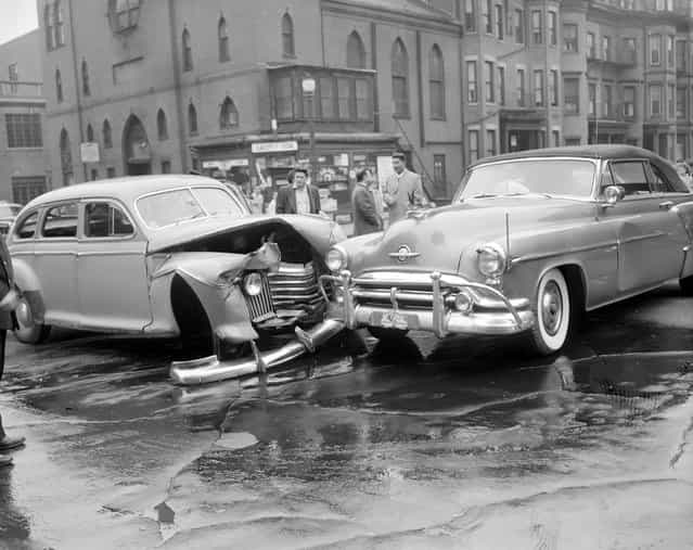 Accidents car, 1950s. (Photo by Leslie Jones)
