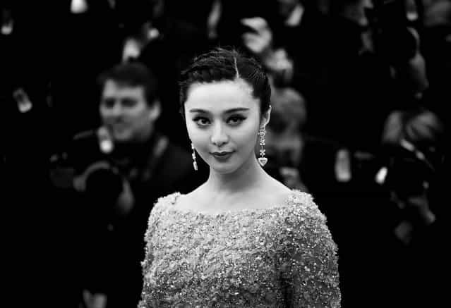 Fan Bingbing attends [The Bling Ring] premiere at the Palais des Festivals. (Photo by Gareth Cattermole/Getty Images)