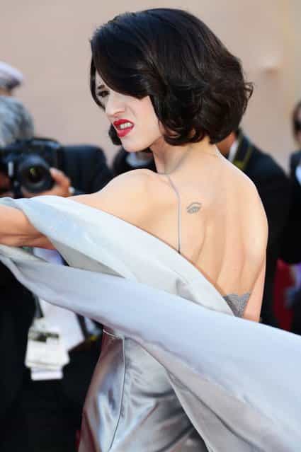 Actress Asia Argento attends the [Zulu] Premiere and Closing Ceremony during the 66th Annual Cannes Film Festival at the Palais des Festivals on May 26, 2013 in Cannes, France. (Photo by Vittorio Zunino Celotto/Getty Images)