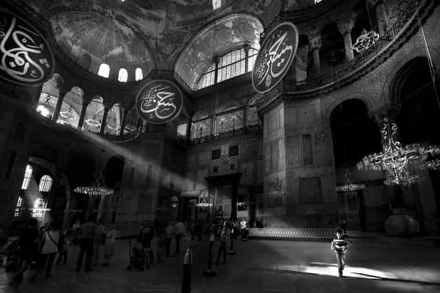 [Hagia Sophia Museum]. Hagia Sophia is the one of the most visited museums and most prominent monuments in the world in terms of art and the history of architecture. It has also been called [the eighth wonder of the world] by East Roman Philon as far back as the 6th century. It was used as a church for 916 years but, following the conquest of Istanbul by Fatih Sultan Mehmed, the Hagia Sophia was converted into mosque. Afterwards, it was used as a mosque for 482 years. Under the order of Atatürk and the decision of the Council of Ministers, Hagia Sophia was converted into a museum in 1935. Location: Istanbul, Turkey. (Photo and caption by Melih Sular/National Geographic Traveler Photo Contest)