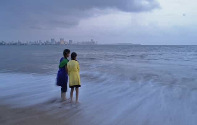 [Time Travel]. The Girgaon Chowpaty Beach in Mumbai. Location: Girgoan Chowpaty, Mumbai, Maharashtra, India. (Photo and caption by Rahul Goswami/National Geographic Traveler Photo Contest)