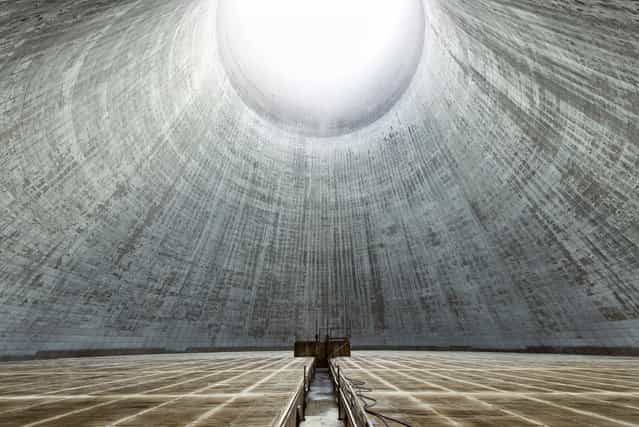 [Event Horizon]. The view inside an enormous inactive cooling tower, France. (Photo and caption by Reginald Van de Velde/National Geographic Traveler Photo Contest)