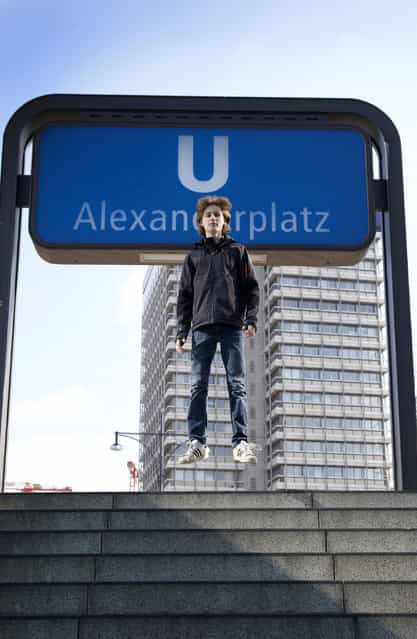 [Hanging Around i Berlin]. Alexander is the name of the young man i the picture - he is also my son. We went to Berlin this spring 2012 and when he saw the name of the Sub-way [Alexander Platz] he was very exited. I shot the picture so that Alexander is levitating from the ground because we were hanging around in Berlin, Germany. (Photo and caption by Pernille Bering/National Geographic Traveler Photo Contest)