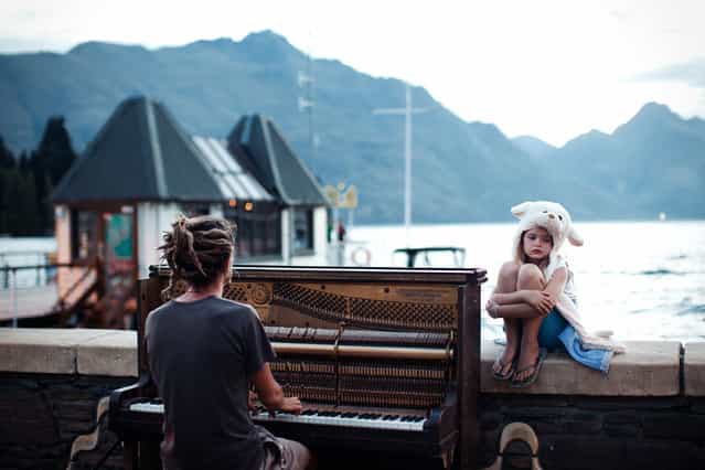 [Piano play at sunset]. Streets of Queenstown, New Zealand at the end of one more day filled with adrenaline. Calming and doleful scene with piano sound in the background. (Photo and caption by Nikola Smernic/National Geographic Traveler Photo Contest)