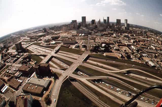 Expressways of Dallas, May 1972. (Photo by Bob Smith/NARA via The Atlantic)