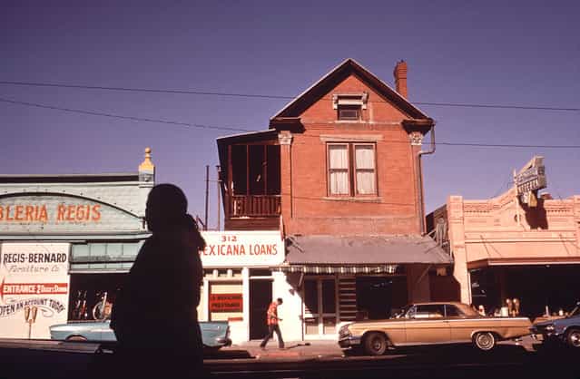Stanton Street in El Paso's Second Ward, June 1972. (Photo by Danny Lyon/NARA via The Atlantic)