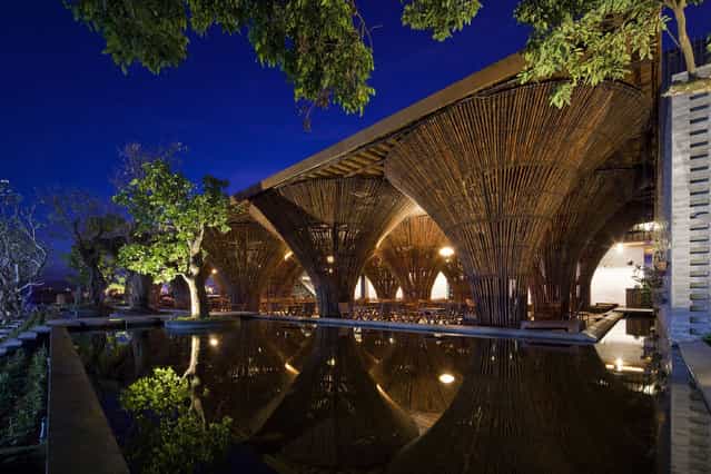 Undated handout photo issued by World Architecture Festival 2013 of the Kontum Indochine Cafe designed by Vo Trong Nghia Architects in Kontum City, Vietnam, which is among the nominees for the World Architecture Festival Awards 2013. (Photo by World Architecture Festival 2013/PA Wire)