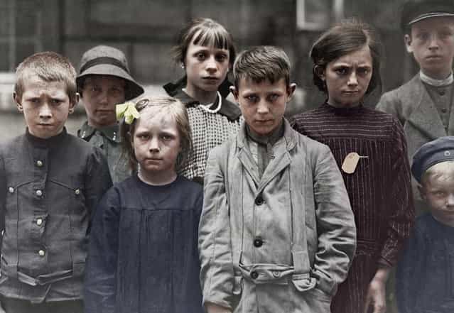 Refugee children at Grand Val, near Paris, France, where a home has been established for them by the A.R.C. Ca. 1918-19. American Red Cross.