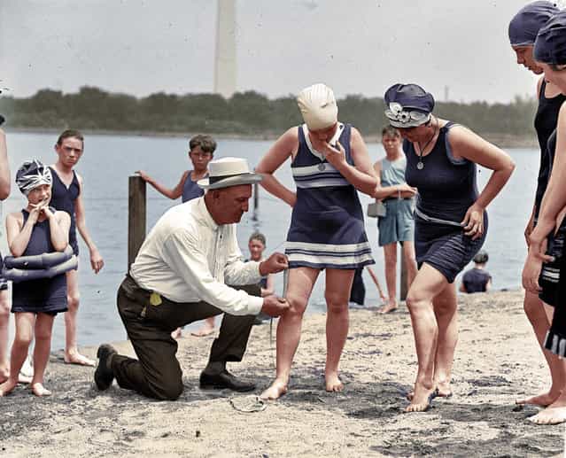 Beach Policeman, Potomac River, 1922.