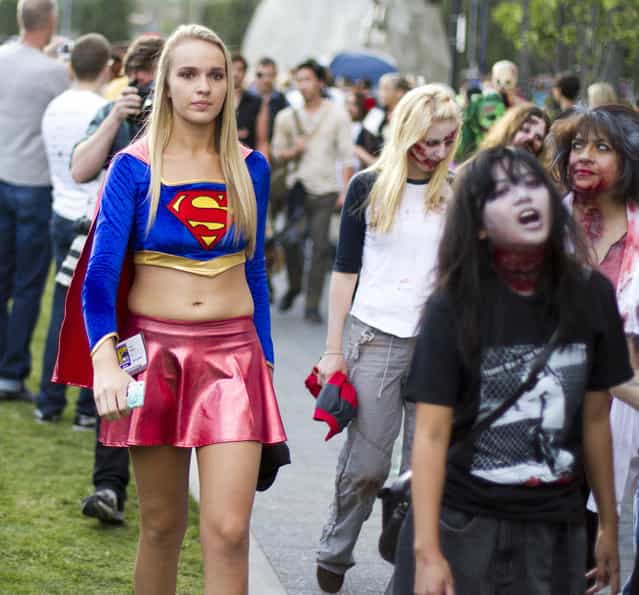 [Supergirl will save us from the Zombies!] (Photo and caption by Nathan Rupert)