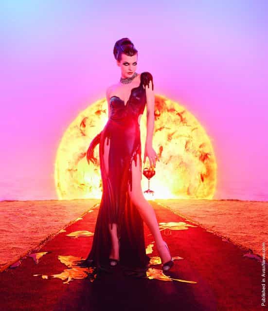 Milla Jovovich And The Campari Calendar 2012 – [It’s The End Of The World Baby]!