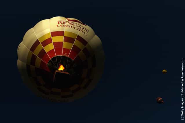 Balloons participate in the Balloon Spectacular during Canberra Festival on 2012 in Canberra, Australia