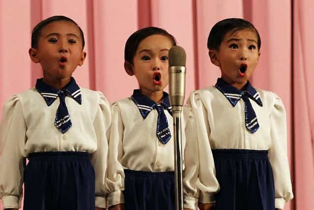 Photos of children’s choir from North Korea