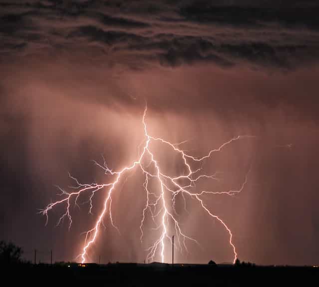 Thunderstorm outside McNeal, Arizona. Sulphur Springs Valley, Cochise County. Taken on 10 Sept, 2009