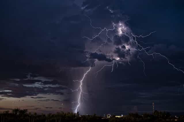 Thunderstorm outside Sierra Vista, Arizona, 2011