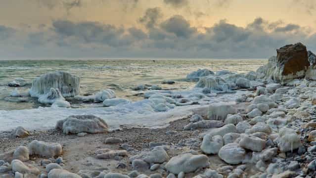 [I See Sea] by Dmytriy Dokunov. The frozen Black Sea. Odessa, Ukraine; January, 2012. (Photo by Дмитрий Докунов)