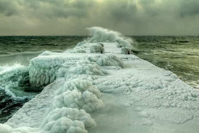 [I See Sea] by Dmytriy Dokunov. The frozen Black Sea. Odessa, Ukraine; January, 2012. (Photo by Дмитрий Докунов)