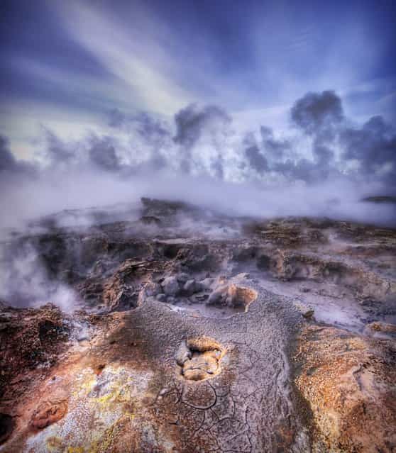 [Not of this Earth – The Bubbling Sulfur Pools of Iceland]. (Trey Ratcliff)