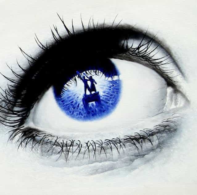 Photorealistic Paintings Of Eyes By Veri Apriyatno
