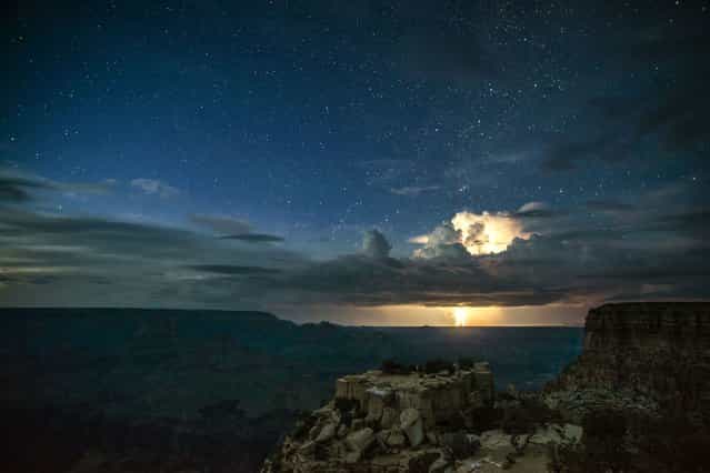 One of photographers Rolf Maeder's stunning night time images of the Grand canyon. (Photo by Rolf Maeder)