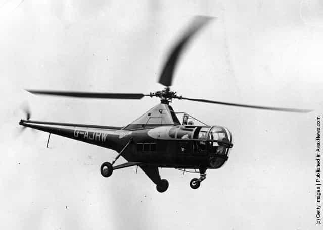 A Westland Sikorsky H-5 helicopter in flight