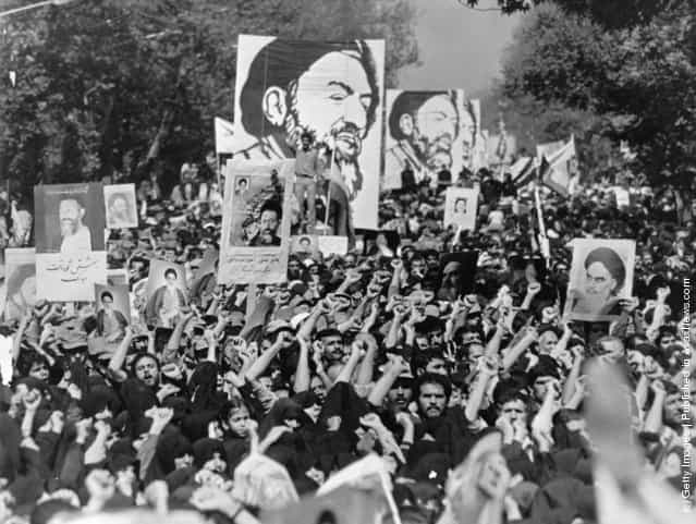 A demonstration in Tehran, 1980
