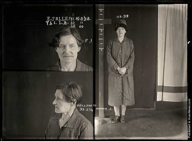 Eugenia Falleni, alias Harry Crawford, criminal record number 741LB, 16 August 1928