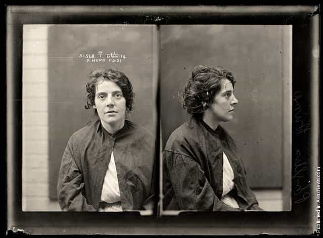 Phyllis Carmier, alias Hume, criminal record number 515LB, 1 April 1921. State Reformatory for Women, Long Bay, NSW